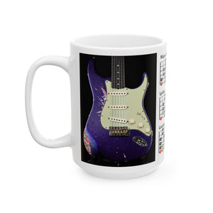 Guitar Mug with Mode Scales