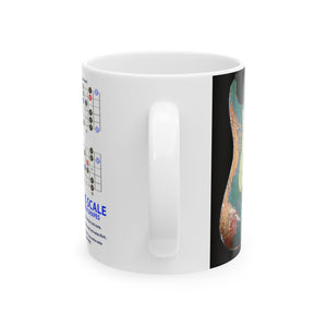Guitar Mug with Blues Scale